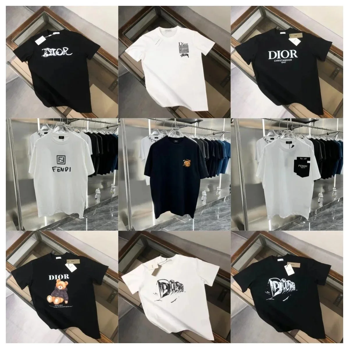 Dior T-shirt  (40 style TOP)