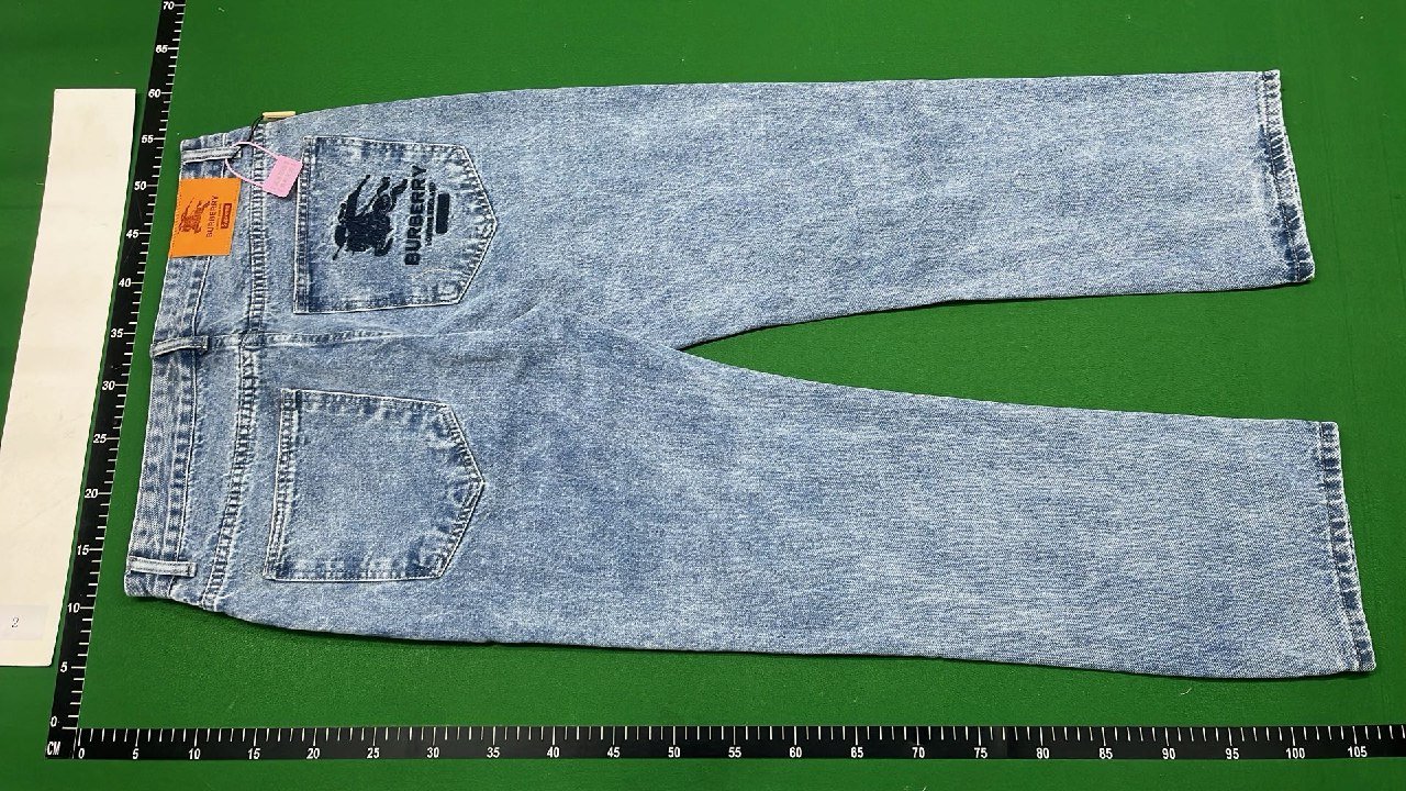 Burberry Men's Classic Fit Denim Jeans with Logo Patch