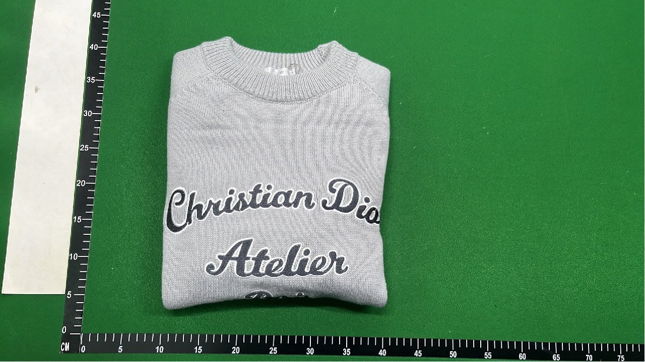 Prada Men's Knitted Sweater with Embroidered Logo