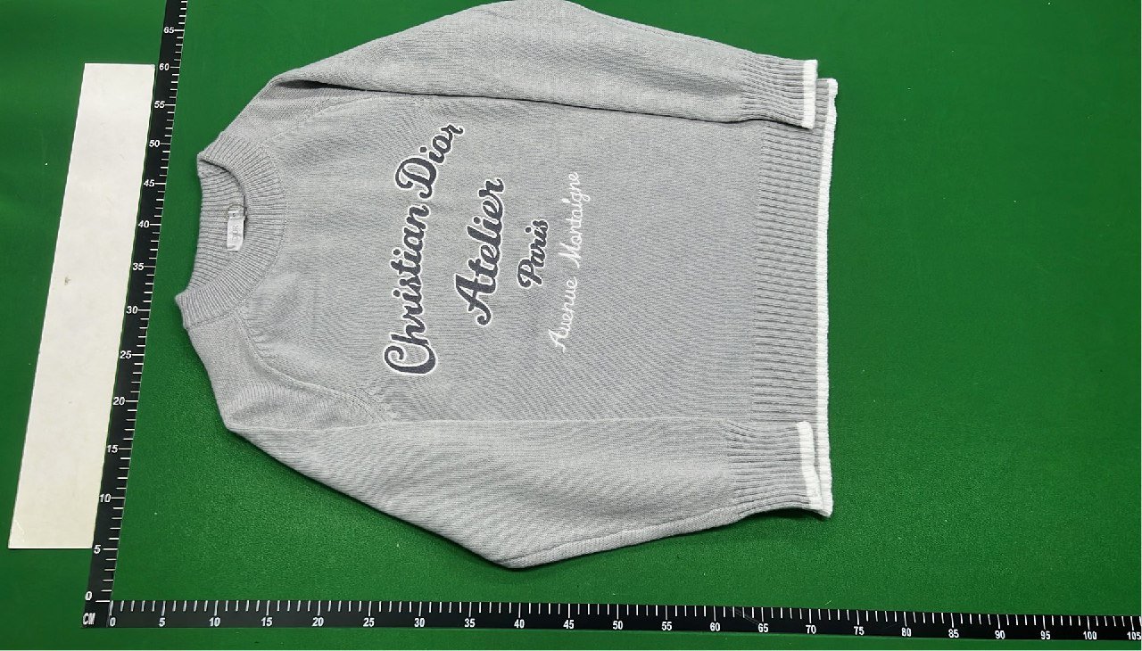 Prada Men's Knitted Sweater with Embroidered Logo