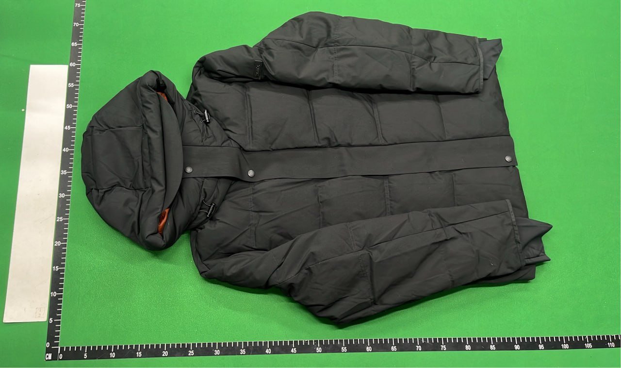 Men's Winter Grey Puffer Jacket with Hood